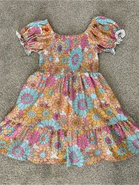 cheeky plum 6y Floral Smocked Dress